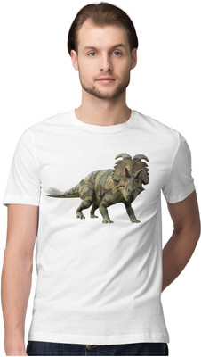 TheFreedomStore Printed Men Round Neck White T-Shirt