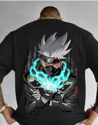 FASHIONTRENDY Self Design Men Round Neck Black T-Shirt