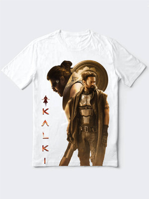 HamsaMART.com Graphic Print Men Round Neck White T-Shirt