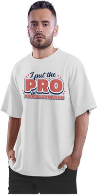 GPGARMENTSS Printed Men Round Neck White T-Shirt