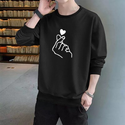 Dizzto Printed Men Round Neck Black T-Shirt