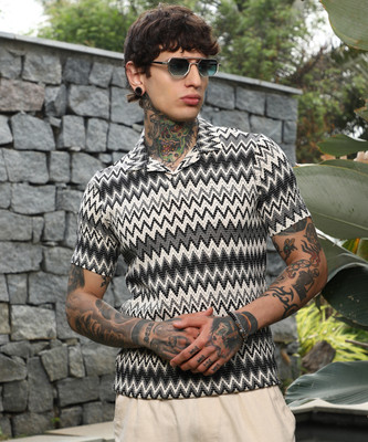 CAMPUS SUTRA Graphic Print Men Polo Neck Multicolor T-Shirt