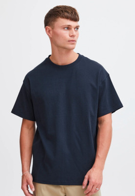 FURRR Self Design Men Round Neck Blue T-Shirt