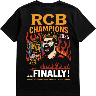 Rebel Club Printed Men Crew Neck Black T-Shirt