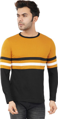 Styvibe Solid Men Round Neck Black T-Shirt