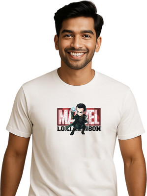 Rimore Clothing Printed Men Round Neck White T-Shirt