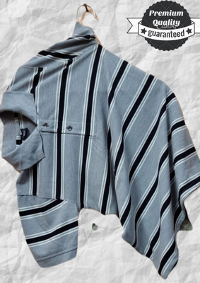 TIKI TEE FEB Striped Men Polo Neck Multicolor T-Shirt