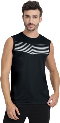 FTX Printed Men Round Neck Black T-Shirt