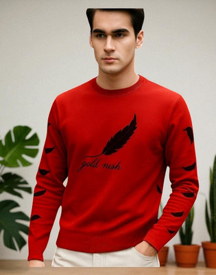 StyleFlick Printed Men Round Neck Red T-Shirt