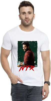 Tee Gallery Printed Men Round Neck White T-Shirt