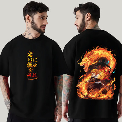 LYNX CLUB Typography Men Round Neck Black T-Shirt