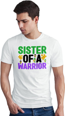 Seek Buy Love Printed Men Round Neck White T-Shirt