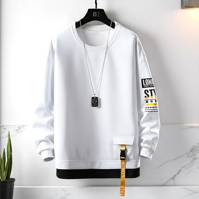 Autna Printed Men Round Neck White T-Shirt