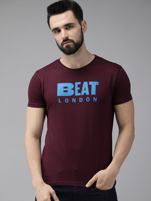 BEAT LONDON by Pepe Jeans Graphic Print Men Crew Neck Red T-Shirt