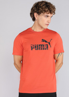 PUMA Printed Men Crew Neck Red T-Shirt