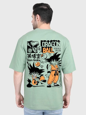 FASHNET FASHION Printed Men Round Neck Green T-Shirt