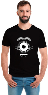 SmarTee Street Printed Men Round Neck Black T-Shirt