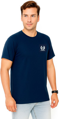 BU SHIRTS.COM Printed Men Round Neck Blue T-Shirt