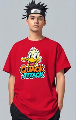 goodsign Printed Men Round Neck Red T-Shirt