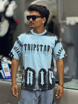 THEPYSTORE Printed Men Round Neck Yellow T-Shirt