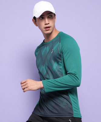 CAMPUS SUTRA Graphic Print Men Round Neck Green T-Shirt