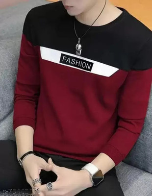 TBUG Self Design Men Round Neck Multicolor T-Shirt