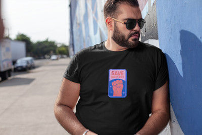 Epic Merch Printed, Typography Men Round Neck Black T-Shirt
