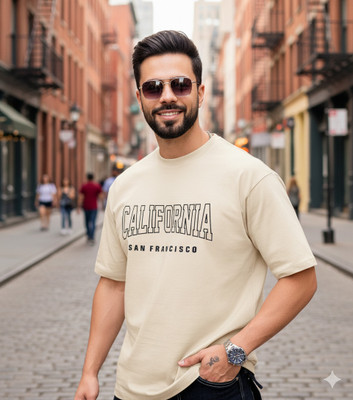 urban trees Self Design Men Round Neck Multicolor T-Shirt