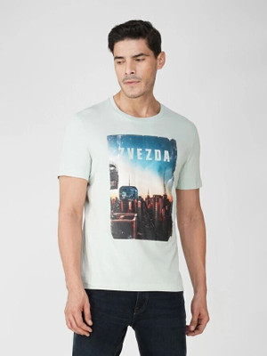 Zvezda Printed Men Round Neck Multicolor T-Shirt
