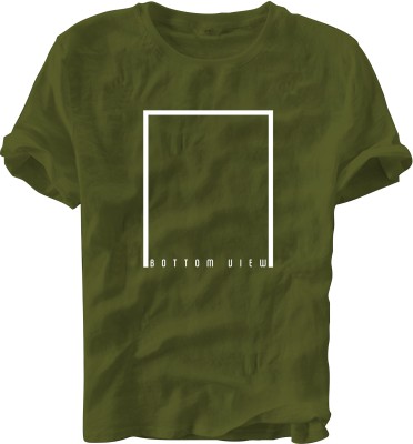 Fashion And Youth Printed, Typography Men Round Neck Green T-Shirt