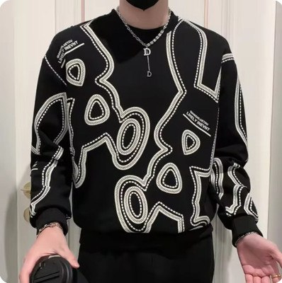 SM SHAYAM CREATION Printed Men Round Neck Black T-Shirt