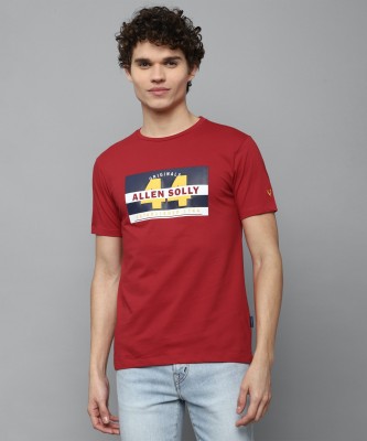 Allen Solly Graphic Print Men Round Neck Red T-Shirt