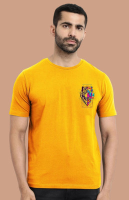 Kasendra Graphic Print Men Round Neck Multicolor T-Shirt