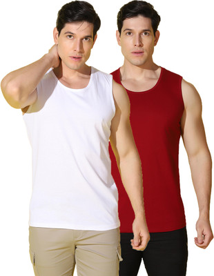 WOOSTRO Solid Men Scoop Neck Multicolor T-Shirt