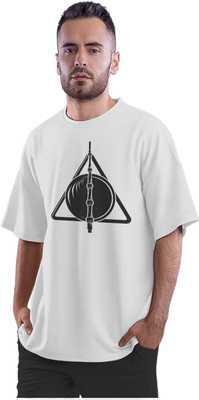 KRYONIX Printed Men Round Neck White T-Shirt