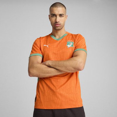 PUMA Printed Men Crew Neck Orange T-Shirt