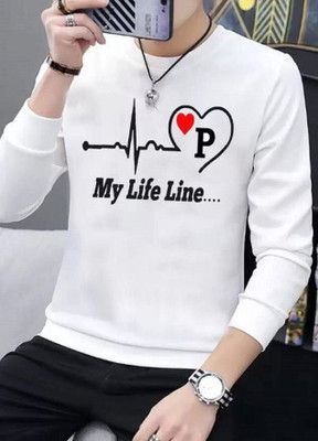 UNICUS APPAREL Printed Men Round Neck White T-Shirt