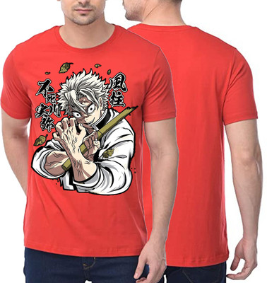 Inferno Printed Men Round Neck Black T-Shirt