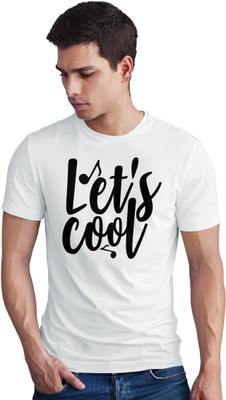 Seek Buy Love Printed Men Round Neck White T-Shirt
