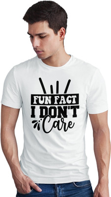 Seek Buy Love Printed Men Round Neck White T-Shirt