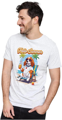 NOIIDAPRINT Printed Men Round Neck Multicolor T-Shirt