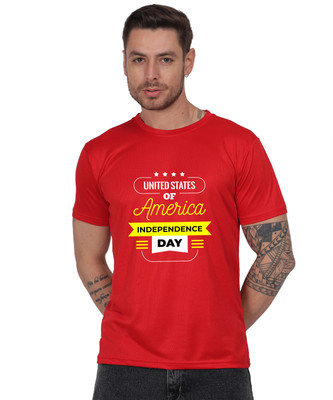 Kritiken Printed Men Round Neck Reversible Red T-Shirt