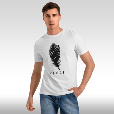 FTX Printed Men Round Neck White T-Shirt