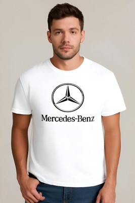 Royal Creations By Rv Printed Men Round Neck White T-Shirt