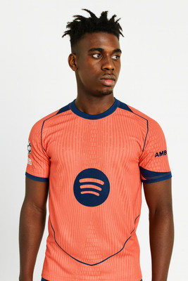 MSV Printed Men Round Neck Blue, Pink T-Shirt