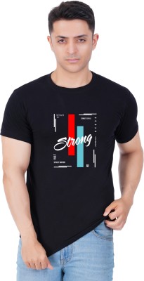 Ting Tony Printed Men Round Neck Black T-Shirt