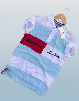 SANJU Colorblock Men Polo Neck Multicolor T-Shirt