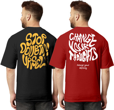 FTX Typography Men Round Neck Multicolor T-Shirt