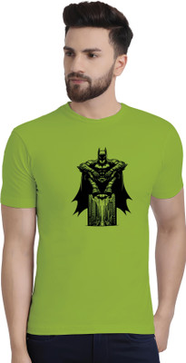 Binayak Printed Men Round Neck Green T-Shirt