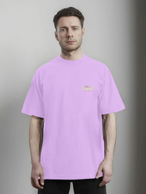 Moda Rapido Solid Men Round Neck Purple T-Shirt